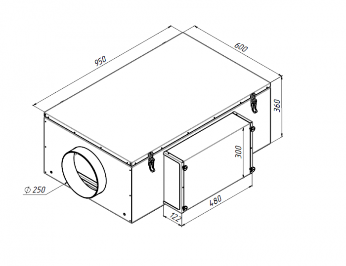 Приточная установка Alasca P1000ECE