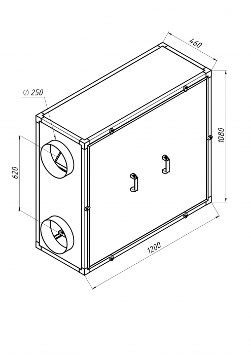 Приточно-вытяжная установка с рекуперацией тепла Alasca R1000H