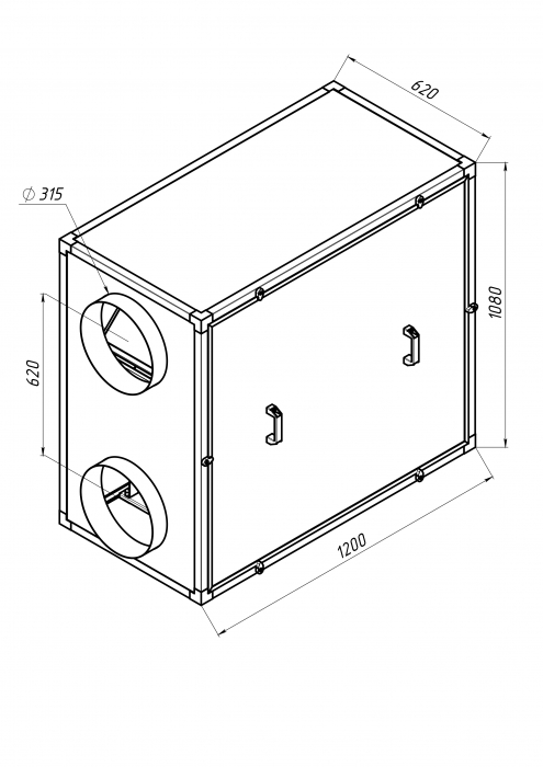 Приточно-вытяжная установка с рекуперацией тепла Alasca R1400H