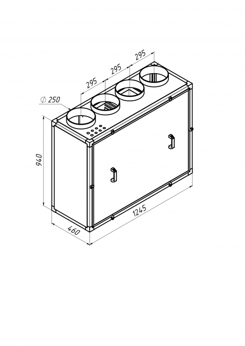 Приточно-вытяжная установка с рекуперацией тепла Alasca R1000V