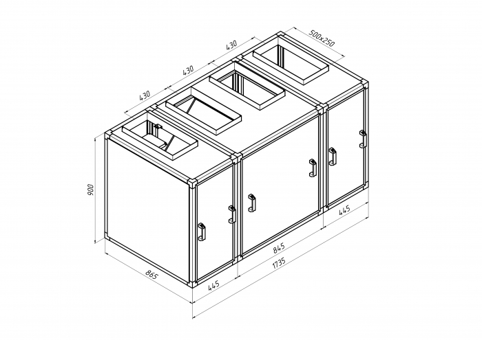 Приточно-вытяжная установка с рекуперацией тепла Alasca R2000V
