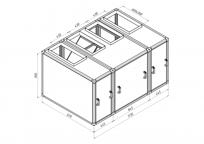 Приточно-вытяжная установка с рекуперацией тепла Alasca R3000V