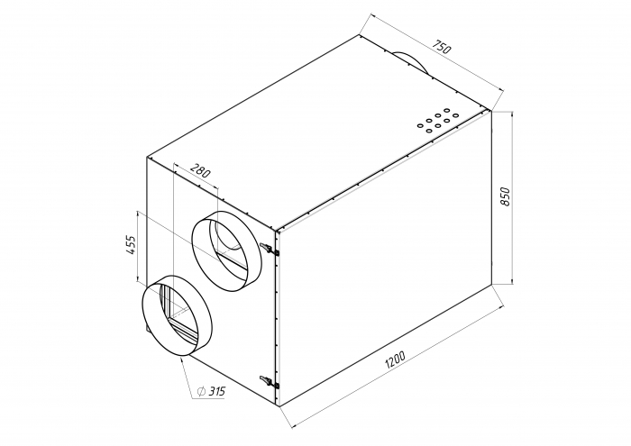 Приточно-вытяжная установка с рекуперацией тепла Alasca RR1500H EC
