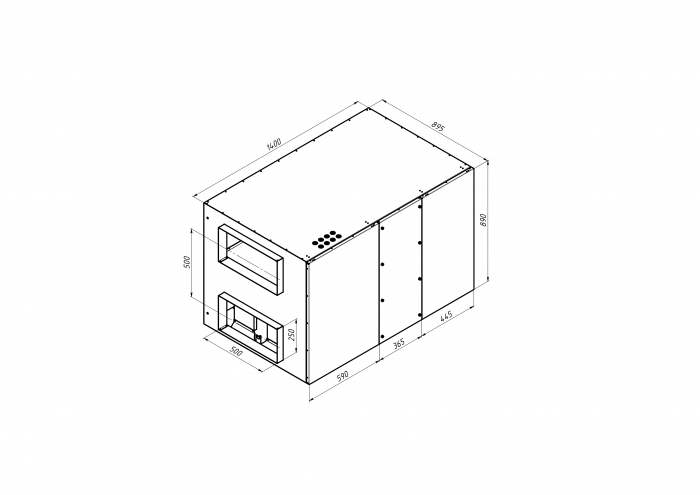Приточно-вытяжная установка с рекуперацией тепла Alasca RR2000H EC