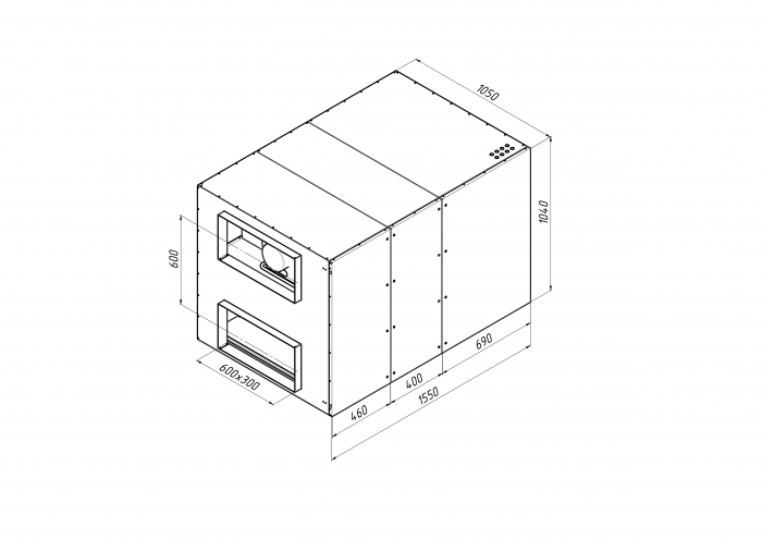Приточно-вытяжная установка с рекуперацией тепла Alasca RR3000H EC