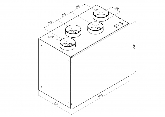 Приточно-вытяжная установка с рекуперацией тепла Alasca RR700V EC