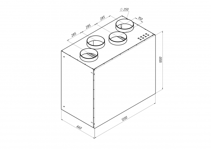 Приточно-вытяжная установка с рекуперацией тепла Alasca RR1000V EC