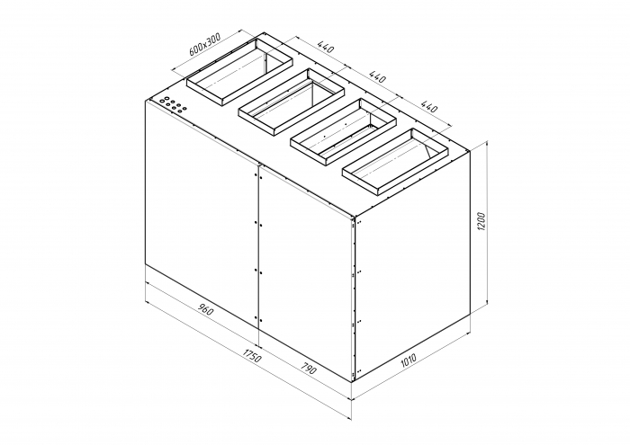 Приточно-вытяжная установка с рекуперацией тепла Alasca RR3000V EC