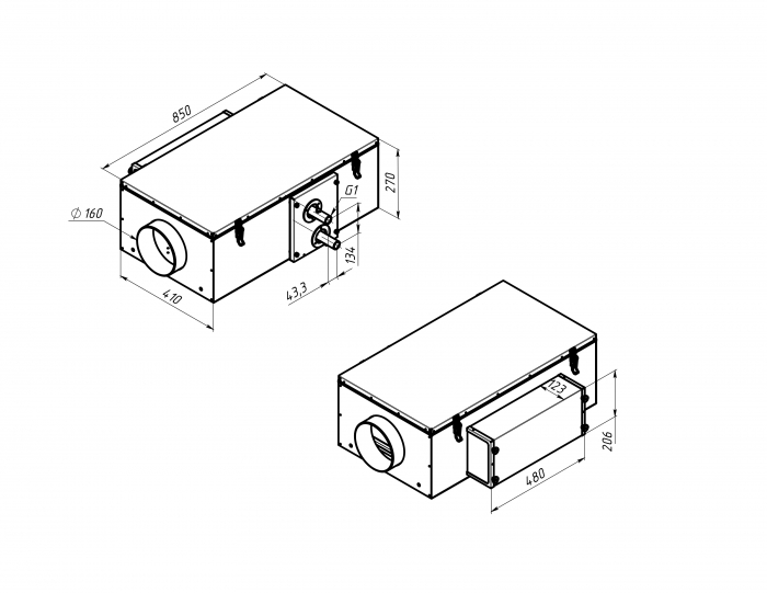 Приточная установка Alasca P500ECW
